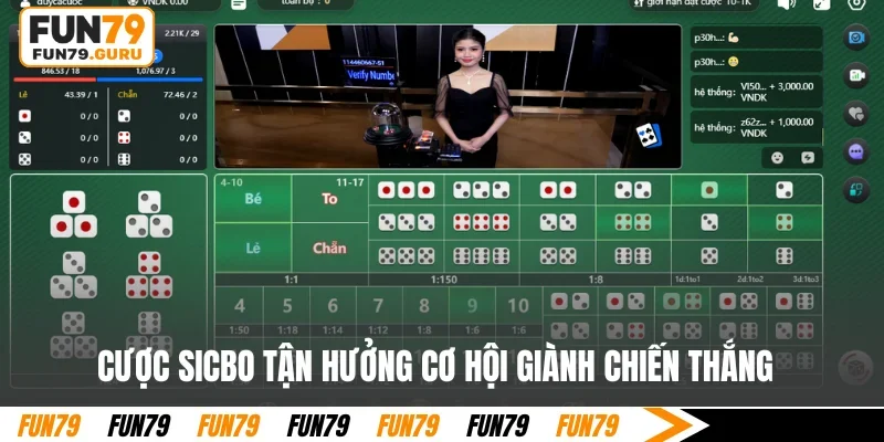 Cược Sicbo tận hưởng cơ hội giành chiến thắng