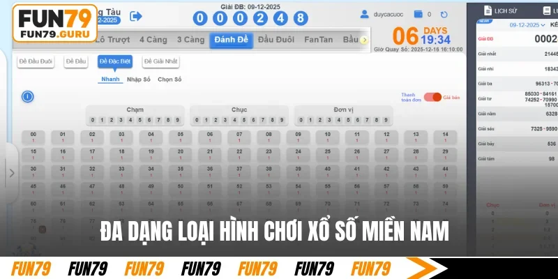 Đa dạng loại hình chơi xổ số miền Nam