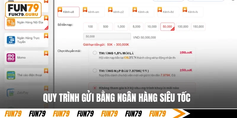 Quy trình gửi bằng ngân hàng siêu tốc