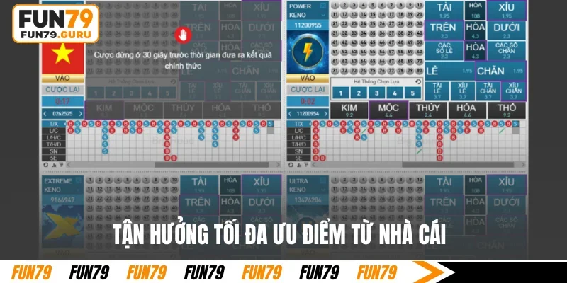 Tận hưởng tối đa ưu điểm từ nhà cái